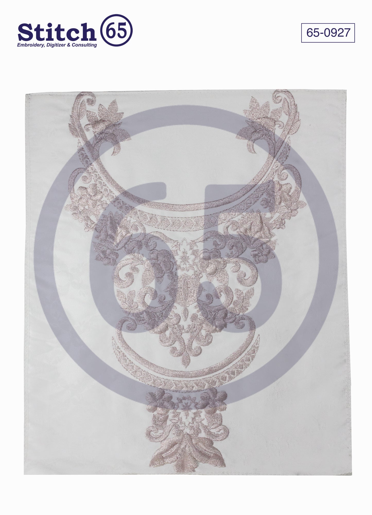 EMBROIDERY LUREX YARN PANEL